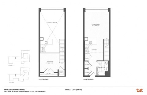Floor plan for 1 bed, 1 bath, 952 sqft